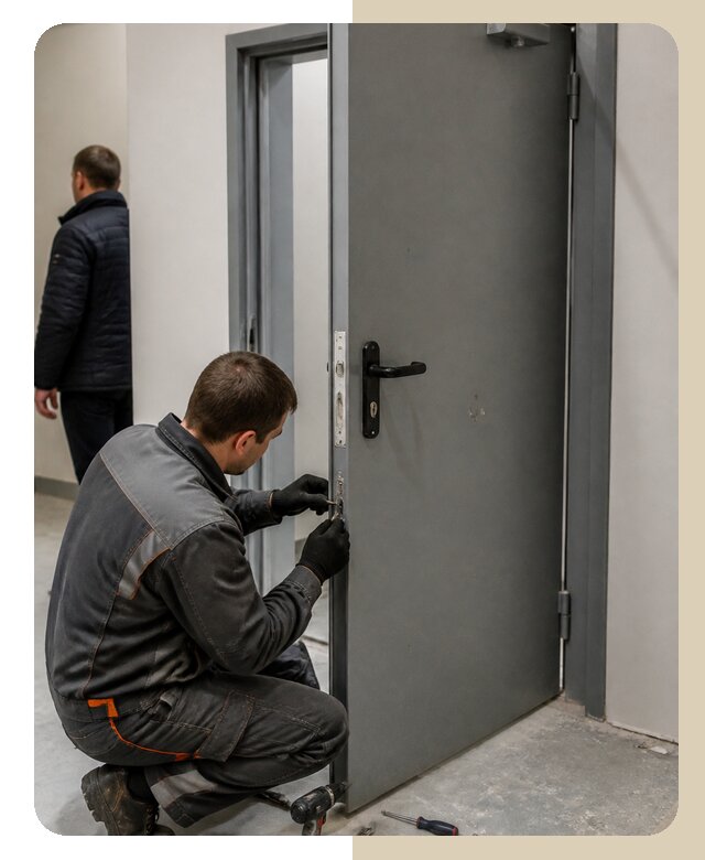 Ремонт противопожарной двери в Вятских Поляне по цене 6598 р. | ДвериЛегко-Втс