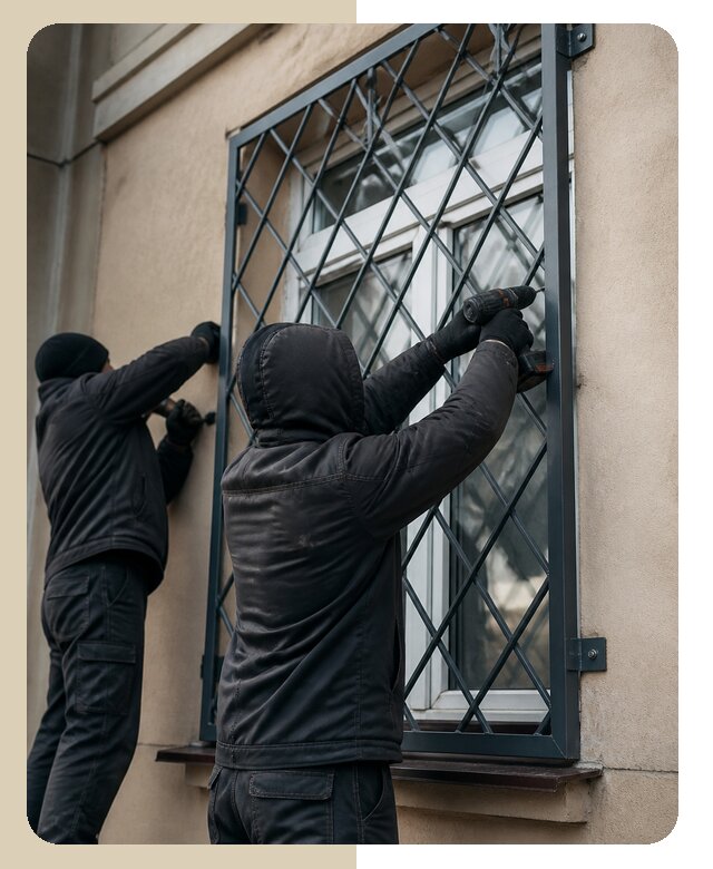 Установка антивандальных решеток на окна в Вятских Поляне